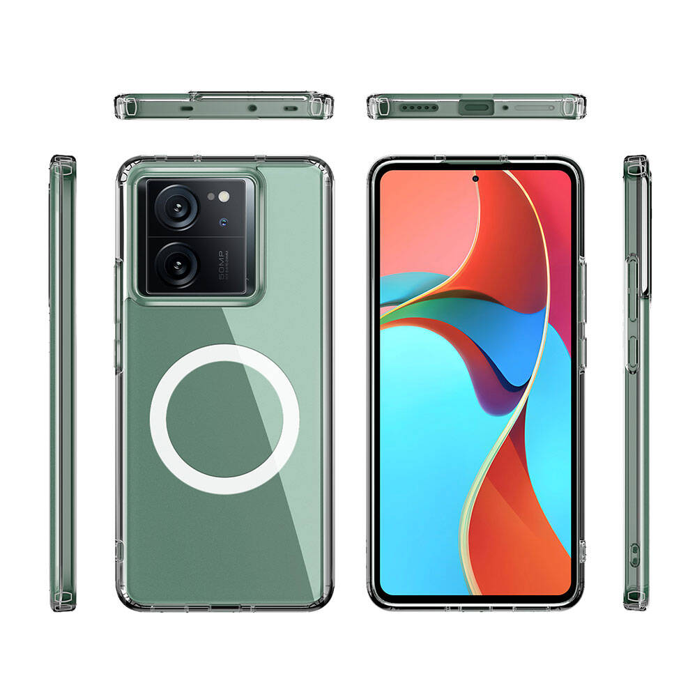 Cepax Matte Magsafe Xiaomi Mi 13T Pro Sert PC Arka Yüzey Kablosuz Şarj Özellikli Telefon Kılıfı - 1 Cepax Matte Magsafe Xiaomi Mi 13T Pro Sert PC Arka Yüzey Kablosuz Şarj Özellikli Telefon Kılıfı - 1
